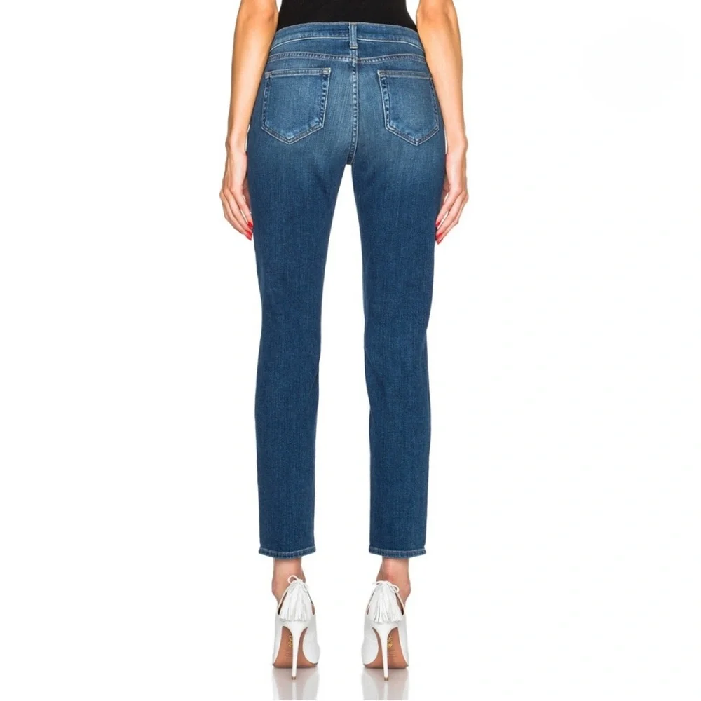 L'AGENCE Mon Jules Distressed Skinny Jeans in Authentique Denim Size 25 - Picture 3 of 16